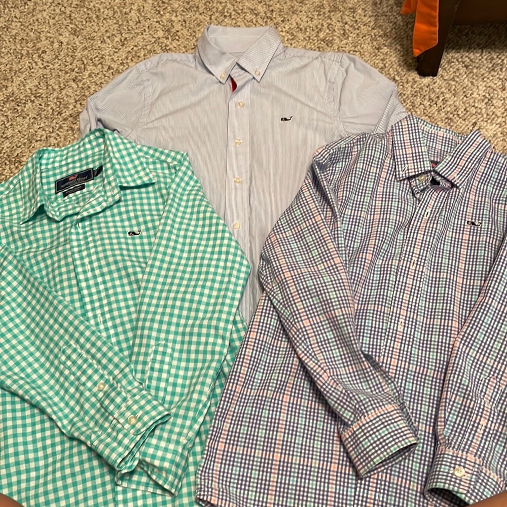 Three vineyard vine long sleeve shirt. EUC